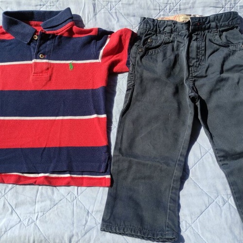 Set for 18-month-old boy Burberry and polo like new