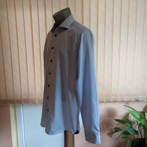 J. Harvest & Frost Premium Light Blue Men's Shirt M 39/40 like new, 100% cotton