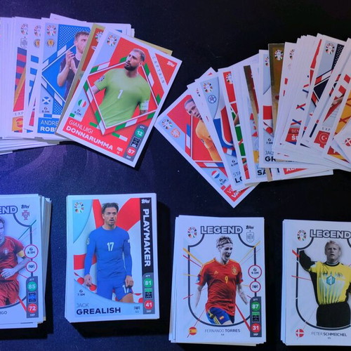 Match ATTAX Euro 2024 collectible cards, set of 183