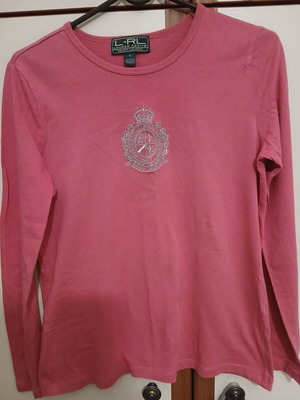 Μπλούζα Polo Ralph Lauren ροζ σαν καινούργιο, βαμβακερή