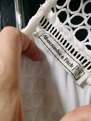 Abercrombie & Fitch dress white like new, size M