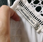 Abercrombie & Fitch dress white like new, size M