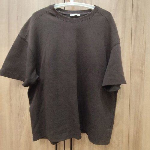 Zara brown oversized short-sleeve sweatshirt T-shirt, size L