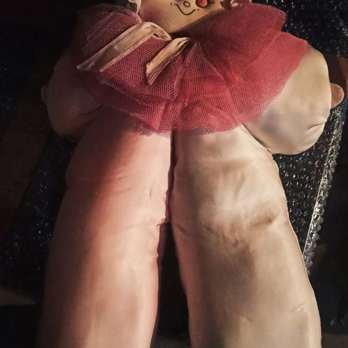 Cloth doll toy used with color marks