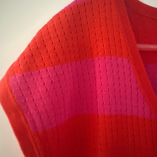Lacoste dress like new, red with fuchsia