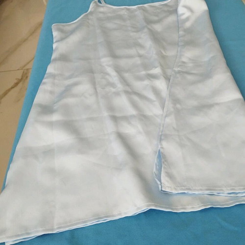Luxury Baby Blue Satin Top XL XXL like new, adjustable straps