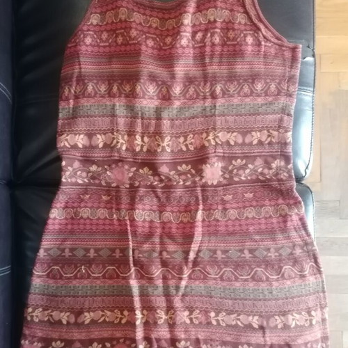 Peruvian Connection Rante Dress like new, warm colors, 100% cotton