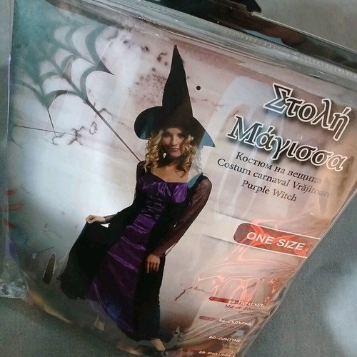 Witch carnival costume like new with hat one size