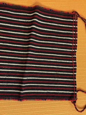 Woven loom bag new, very old