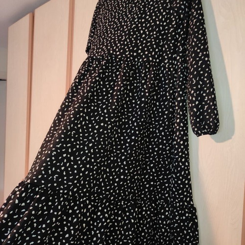 Janina Maxi Dress new, plus size, black and white, size Small