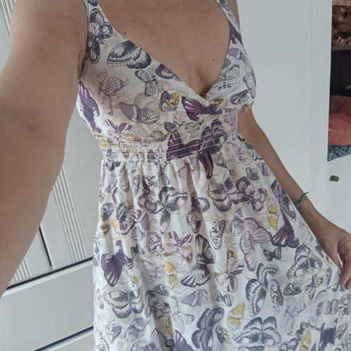 HM romantic summer dress with butterflies