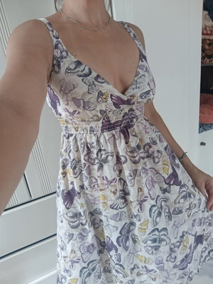 HM romantic summer dress with butterflies