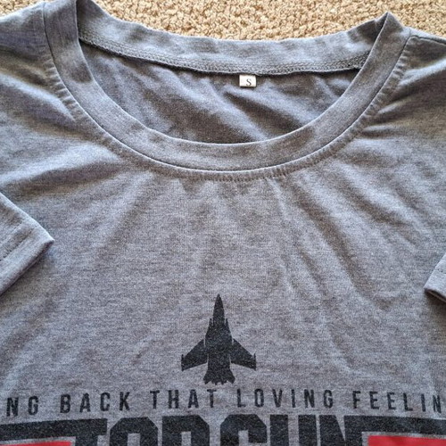 Top Gun Maverick T-shirt like new, gray, size S