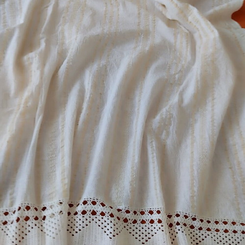Handwoven wool sheet like new 180x155 cm