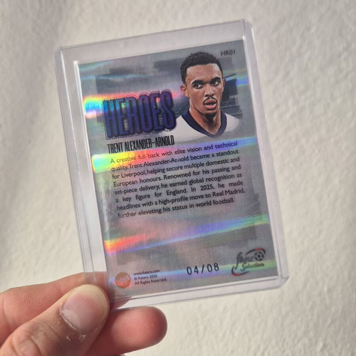 Trent Alexander-Arnold Futera Heroes Card 4 of 8 like new