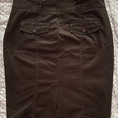 Sarah Lawrence skirt brown like new, knee-length, size M