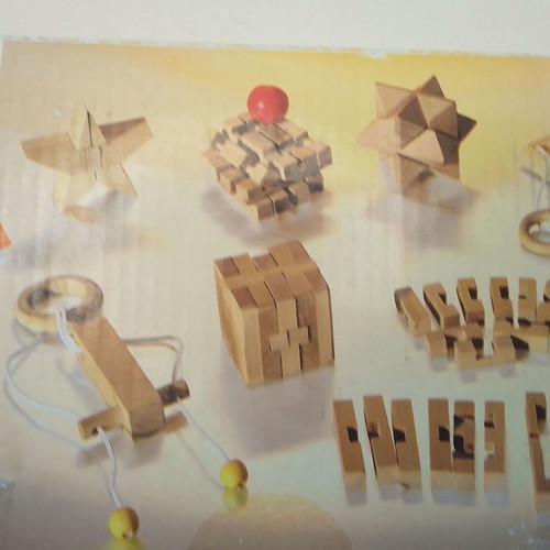 Educational wooden construction game Verflixte Holzspiele new