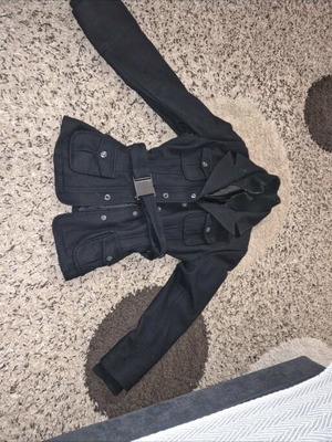 Zara women's jacket like new, size L, black