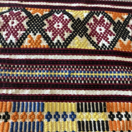 Authentic Fythkiotiko Woven Runner Cyprus vintage 35x100 cm like new
