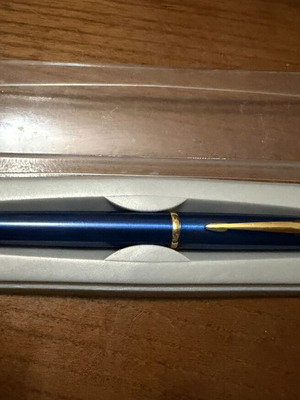 Vintage Parker Ballpoint Pen Blue & Gold like new