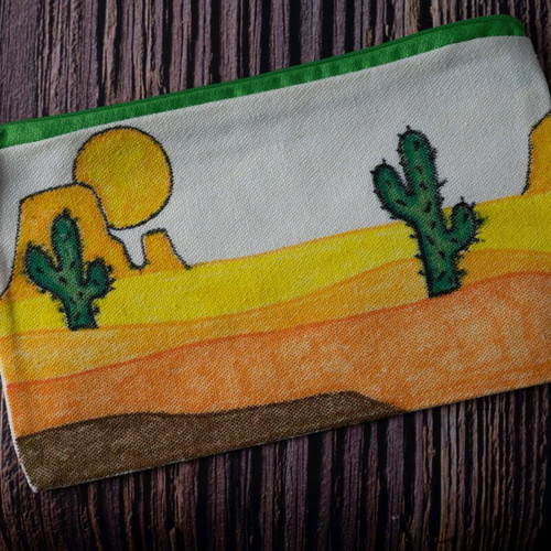 Hand-painted toiletry bags pack of 12 like new