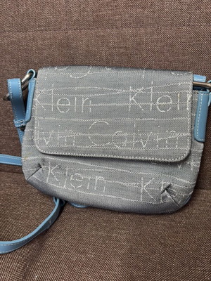 Calvin Klein crossbody bag used, blue