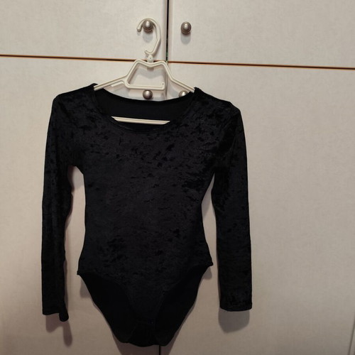 Velvet bodysuit used, black, sizes S and M