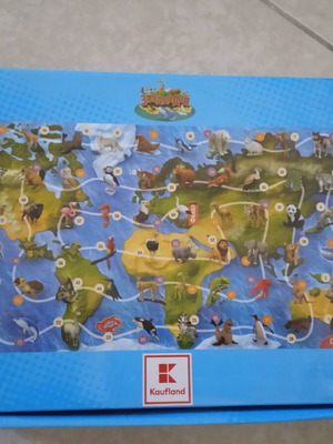 Zoolandia Kaufland educational puzzle board game used