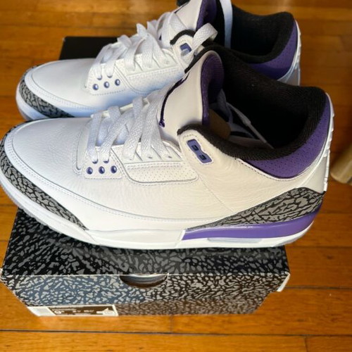 Air Jordan 3 Cement Iris Purple new, size 43