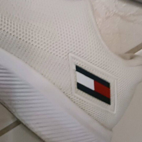 Tommy Hilfiger athletic shoes used, white, size 36