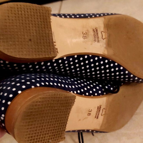 Tsitsivas ballerinas used, size 38, black and blue