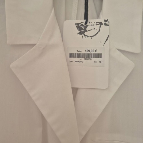 Chaton dress new, cotton, white, fits XS and S