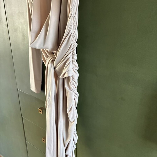 Lolita dress new, beige with draped sides and deep neckline