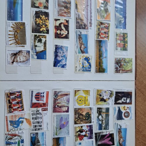 Album with Greek and foreign stamps like new