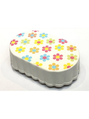 Playmobil accessory table with floral tablecloth like new