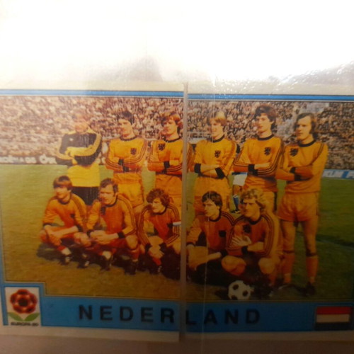 Euro 1980 Panini stickers used, pack of 14 without backs