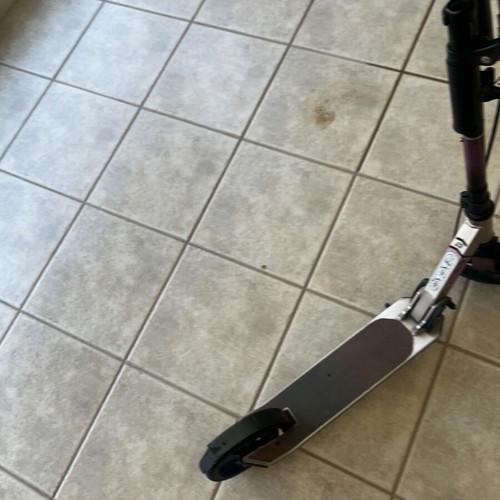 Oxelo Mid 9 pink scooter used, grip worn