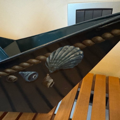 Decorative metal boat handmade used