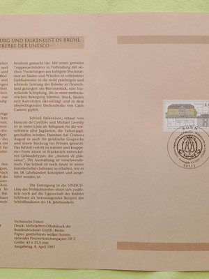 Germany 1997 stamp with Bonn first day cover