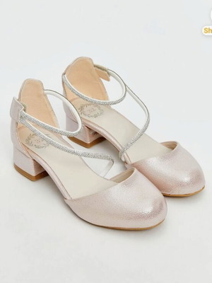 Bridal shoes like new, size 36, with hair wreath gift