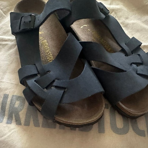 Birkenstock Pisa slippers with natural leather insole, dark blue