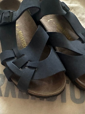 Birkenstock Pisa slippers with natural leather insole, dark blue