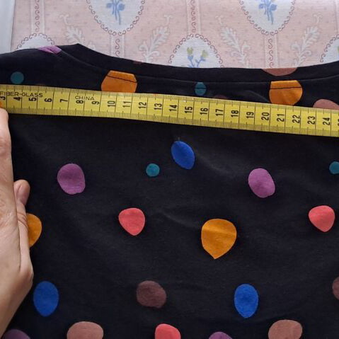 Numph Dotty Elephant polka dot T-shirt, size L, black