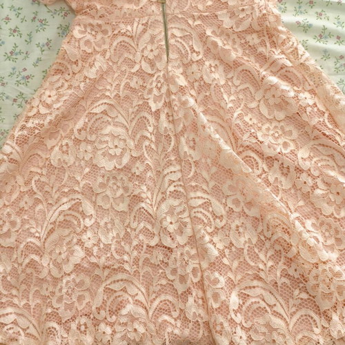 Pink lace dress like new, size S