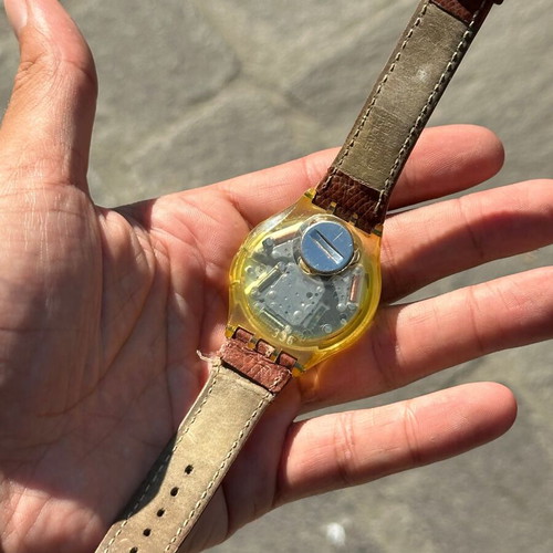 Swatch Chronograph SCN107 Honey Tree vintage watch 1993