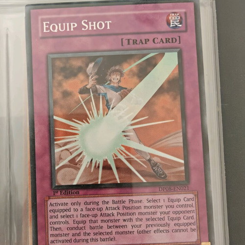 Yu-Gi-Oh Equip Shot card like new