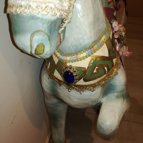 Wooden horse new with polyresin blend