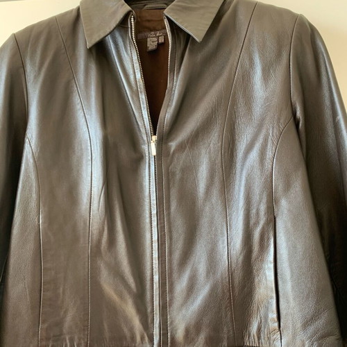 Zara Sheepskin Nappa Leather Jacket like new, brown, size M