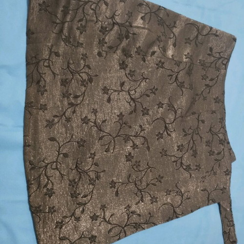 Italian mini jacquard skirt new with floral pattern No 46