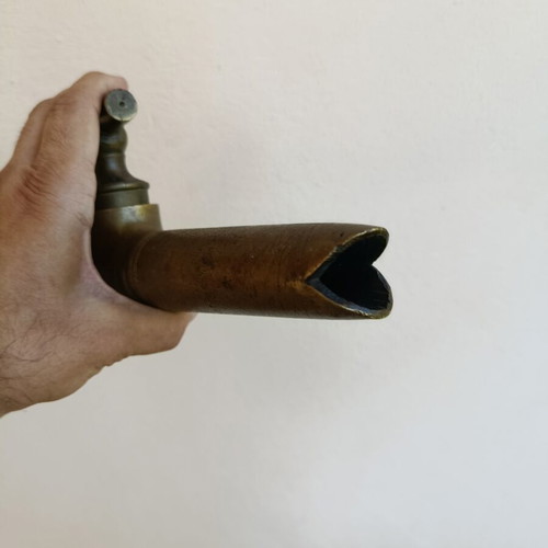 Large brass faucet used, antique, functional